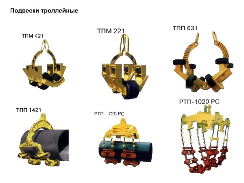 Подвески троллейные